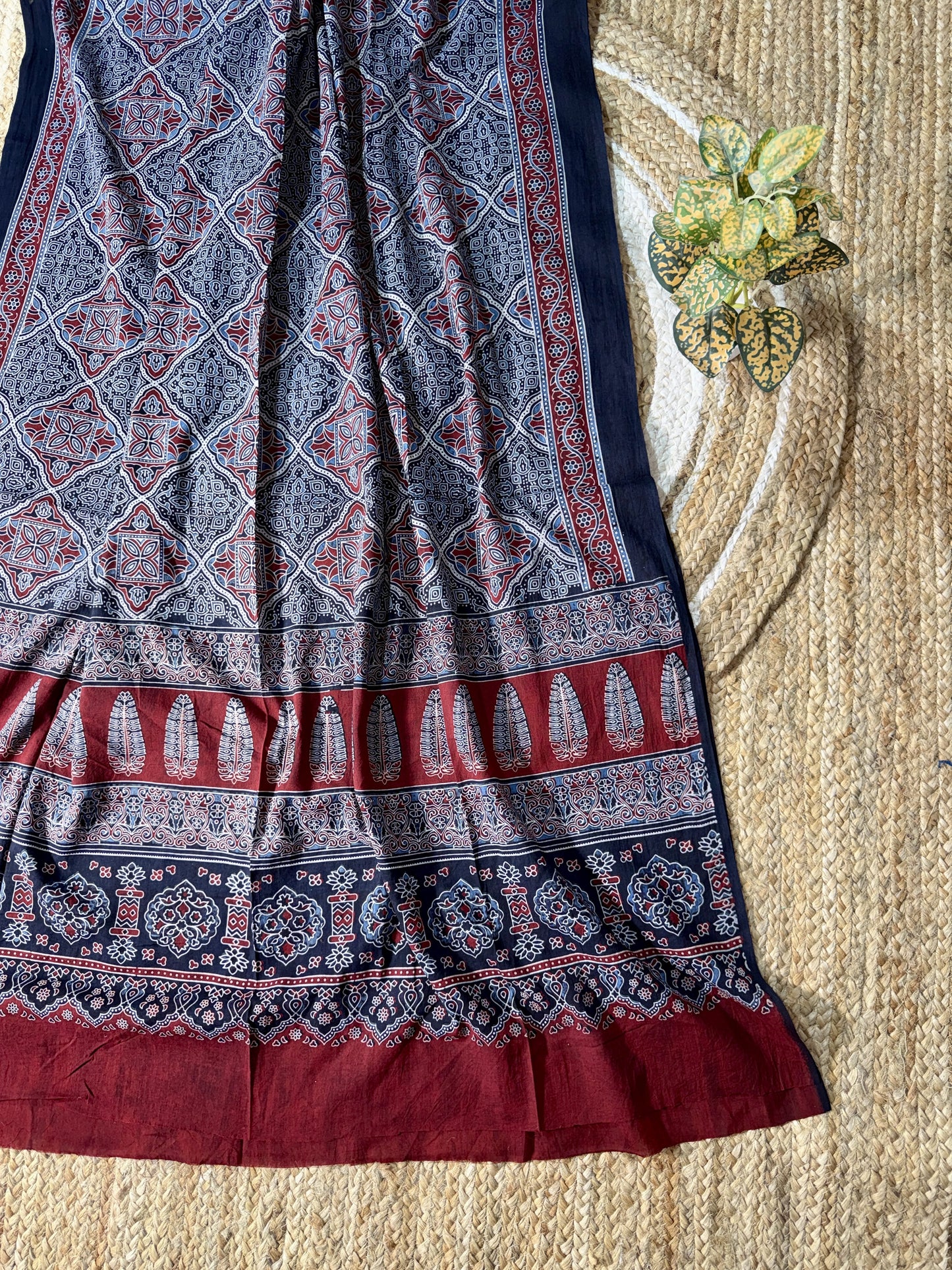 Classic Indigo Mul Cotton Dupatta