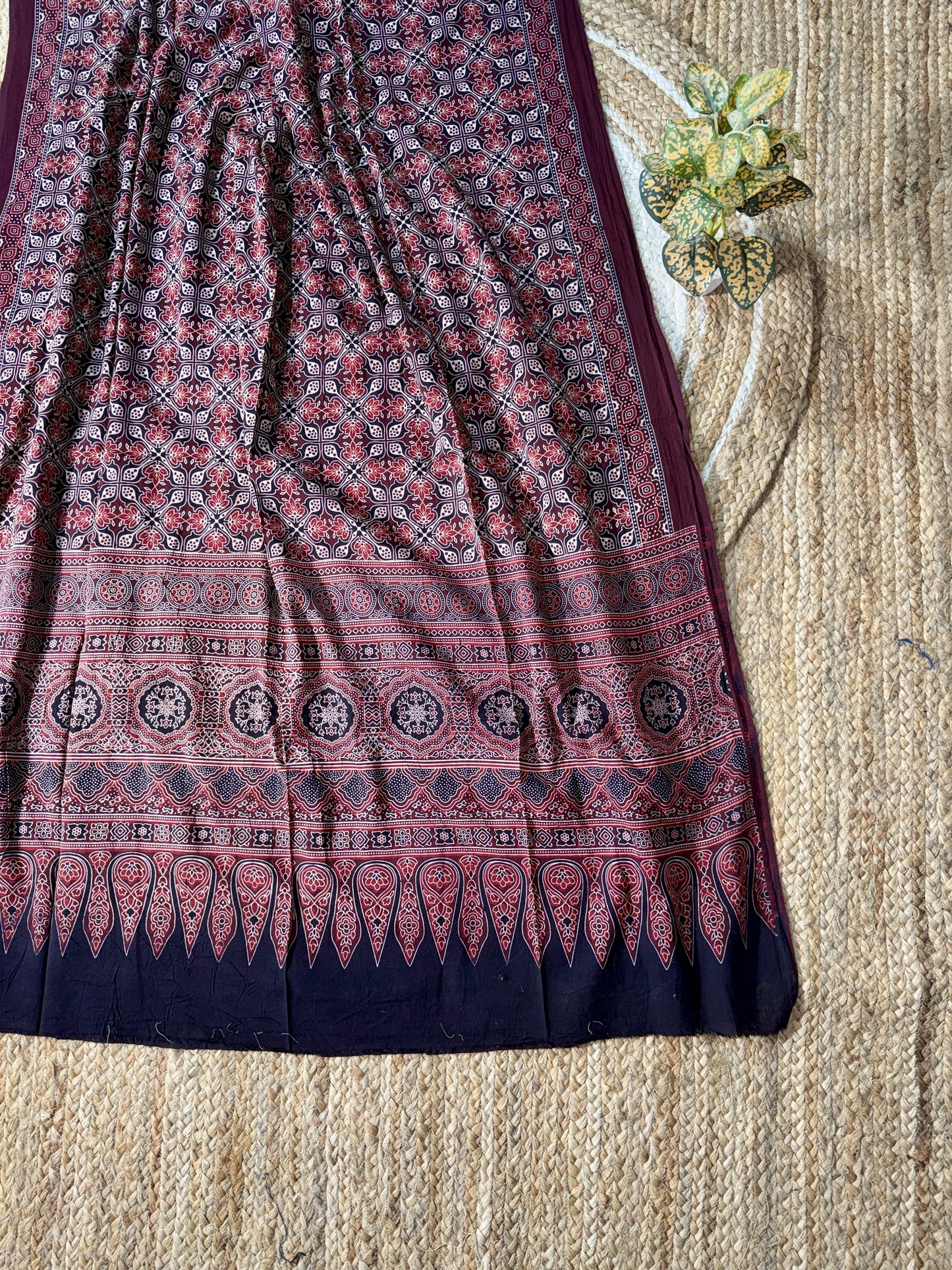 Midnight Indigo Mul Cotton Dupatta