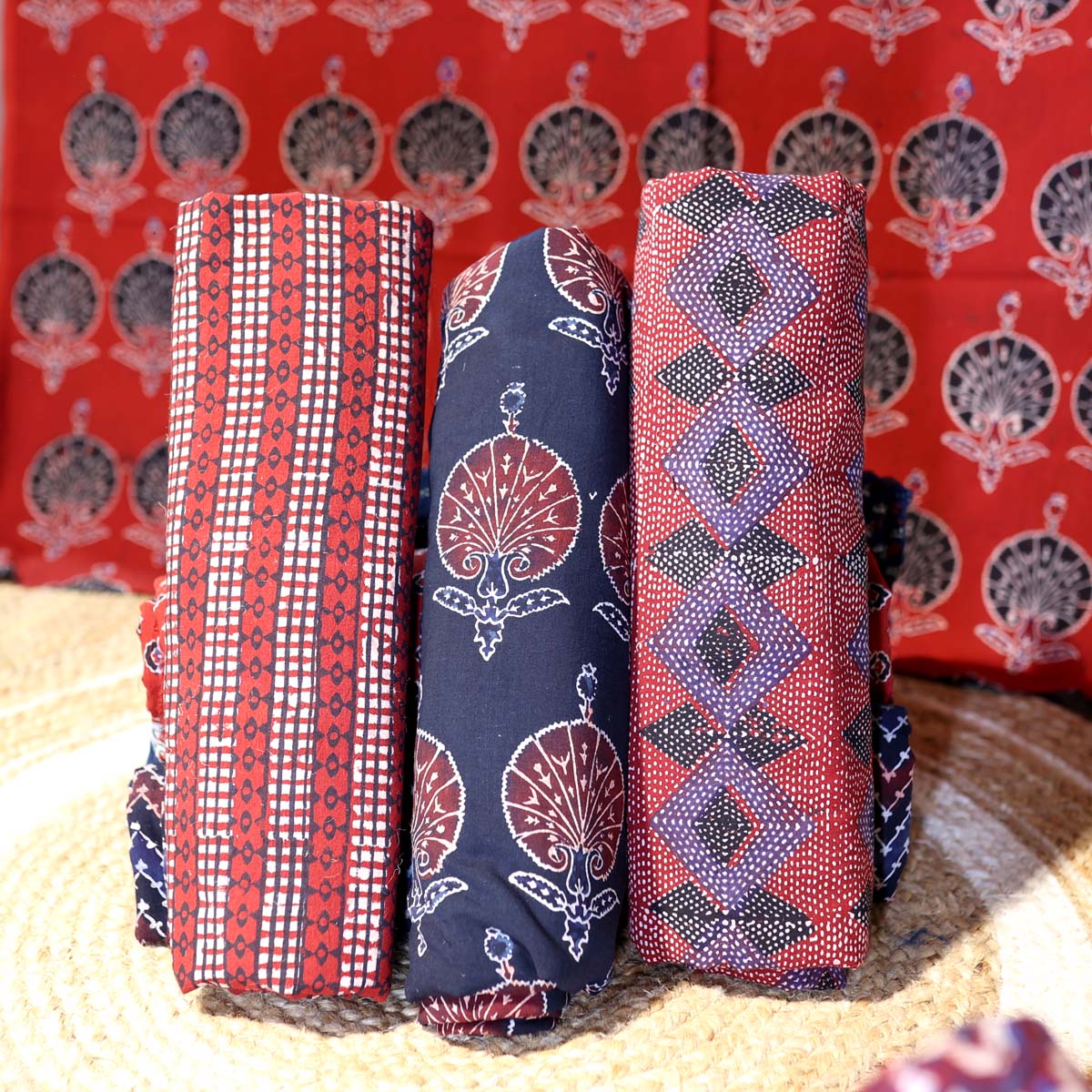Wholesale Ajrakh Cotton Fabric